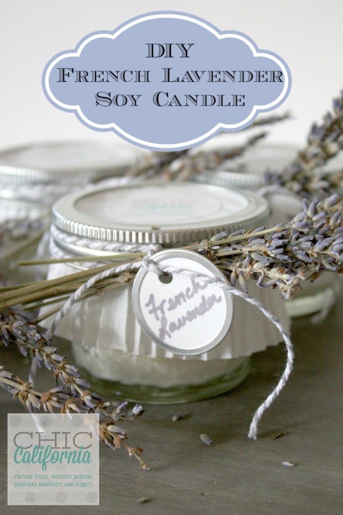DIY French Lavender Soy Candle