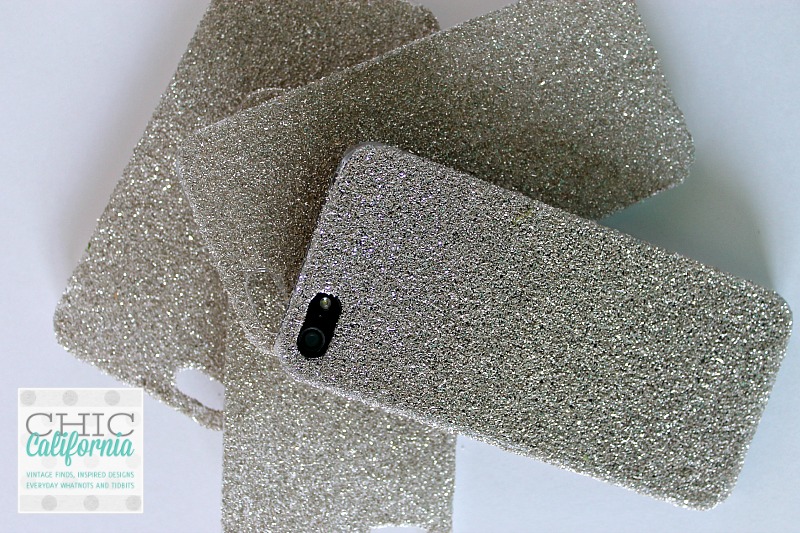 Finished Glass Glitter Case