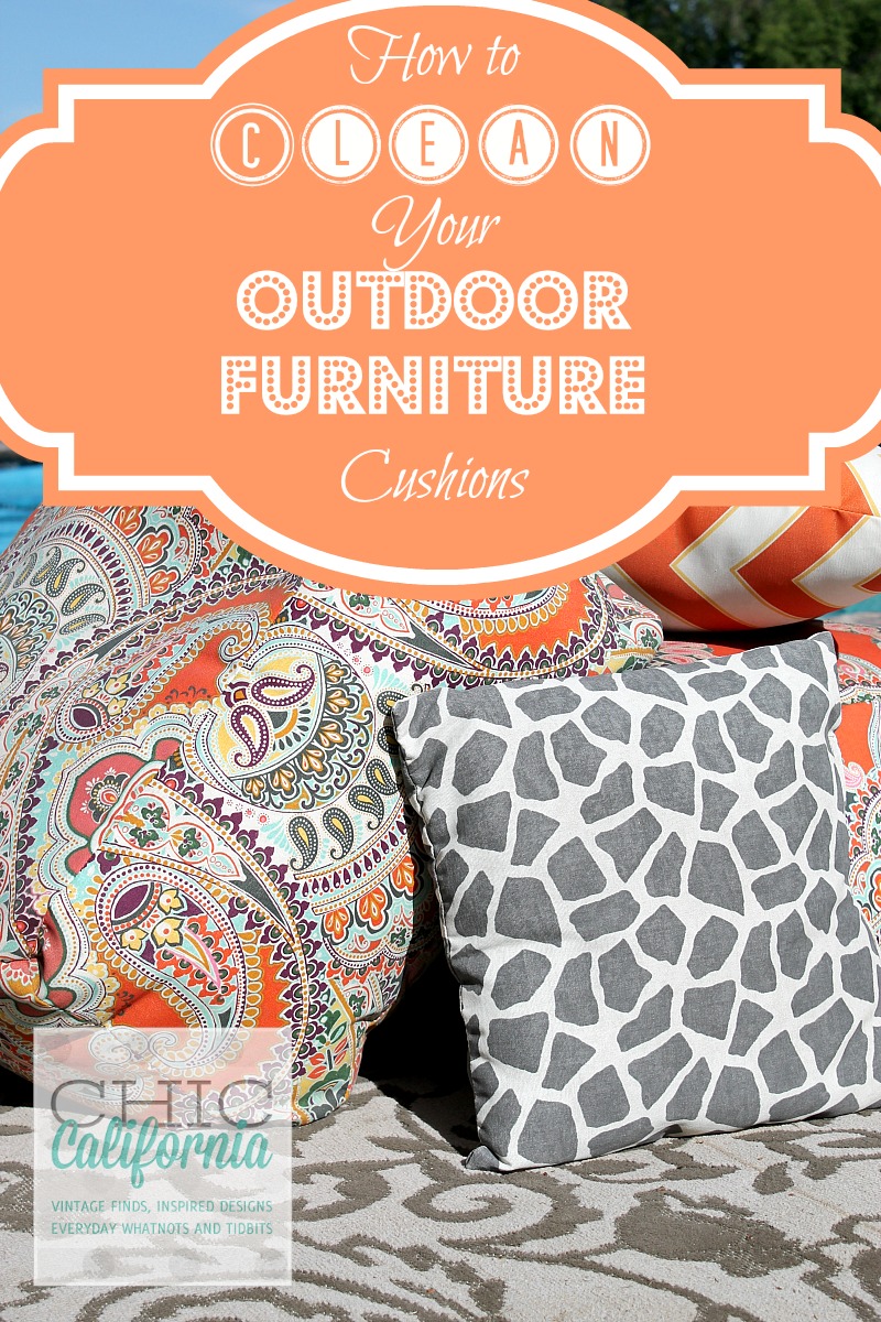 How to clean your outdoor furniture cushions
