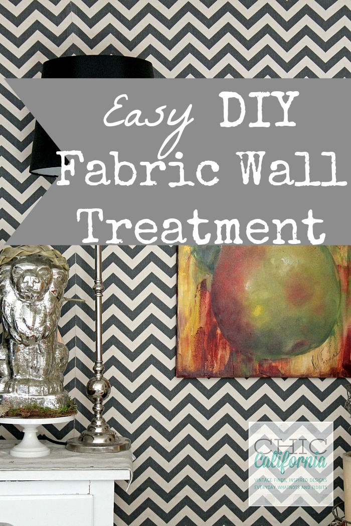 Easy DIY Fabric Wall Treatment from Chic California