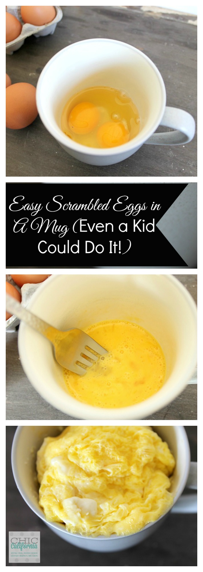 Easy Scrambled Eggs in a Mug