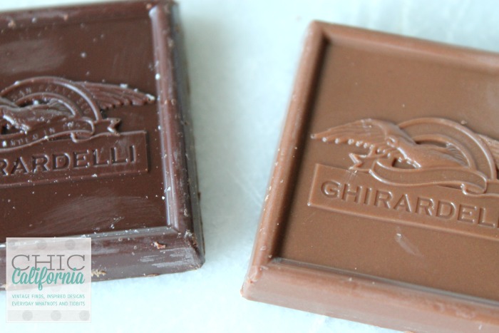 Ghirardelli Choclate Squares for San Francisco Smores