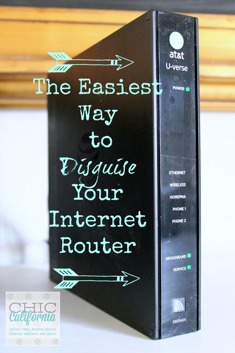 The Easiest Way to Disguise Your Internet Router by Chic California