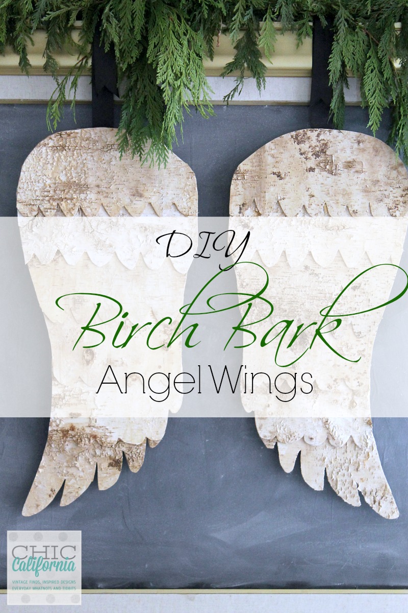 DIY Birch Bark Angel Wings