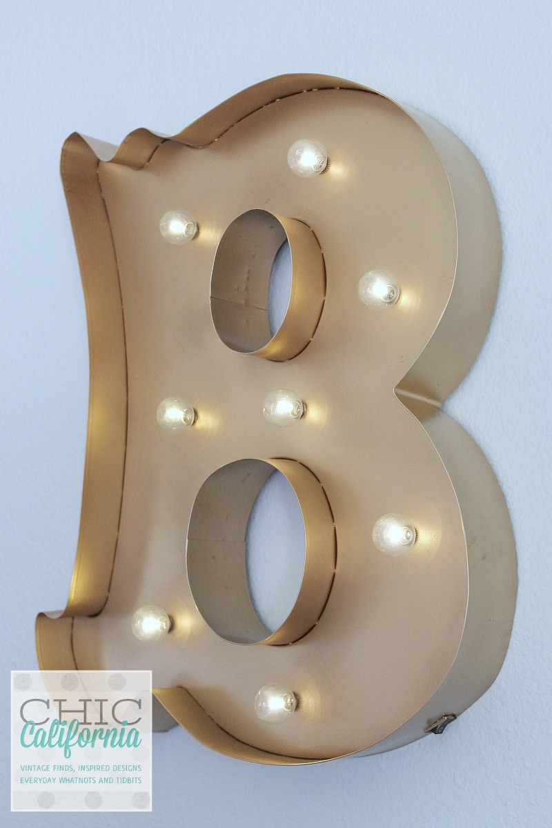Gold Marquee Light