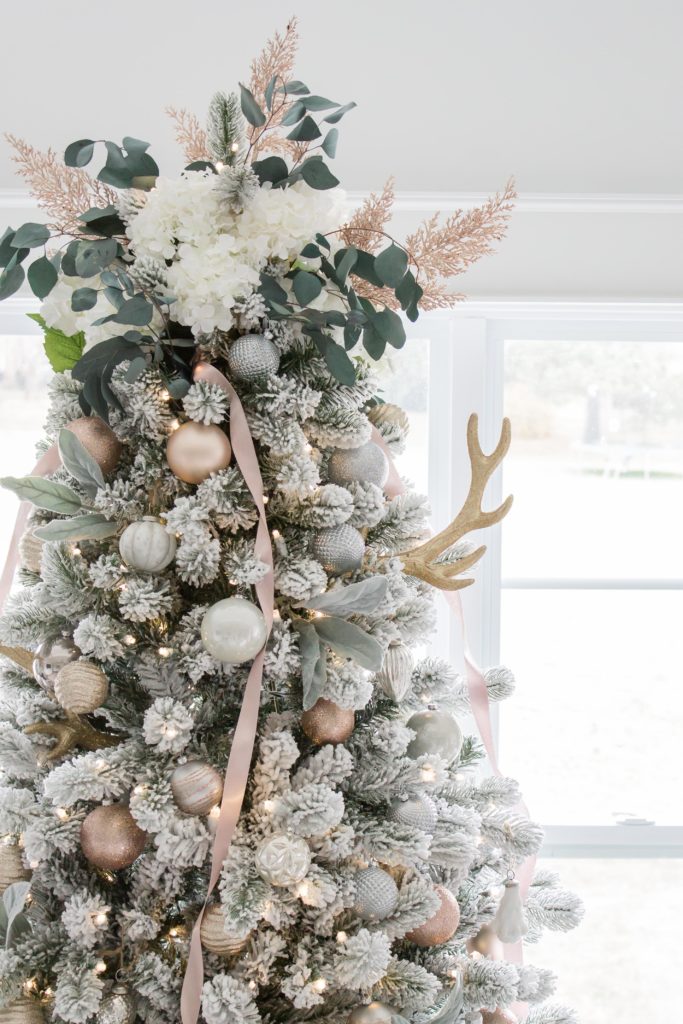  Dreaming of a White Christmas Home Tour 2017 | Part IV Family Room Decor | Light and Bright Modern Farmhouse Style Christmas Home Decor| AE Home & Style