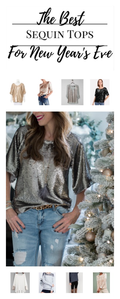 The Best Sequin Tops for New Years Eve | You can't go wrong with sequins for going out | AE Home Style Life | Chic California